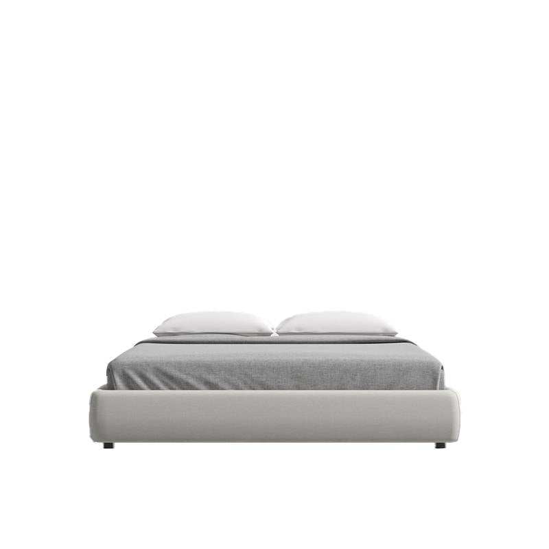 Front Facing View of The Modular Bed Frame in Malmo Fabric
