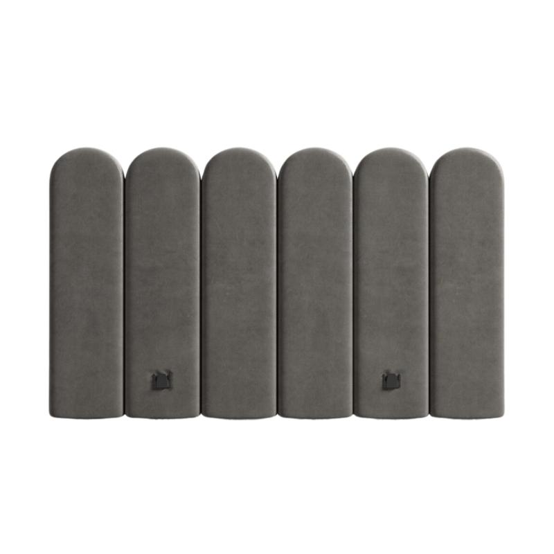 Front Facing View of The Napa Headboard in Strato Fabric