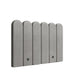 Angled View of The Napa Headboard in Strato Fabric