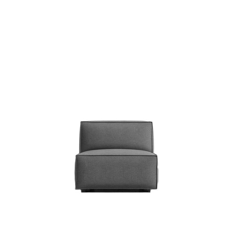 Front Facing View of The Porter Armless Grande in Fin Fabric and Color