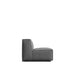 Side Facing View of The Porter Armless Grande in Fin Fabric and Color