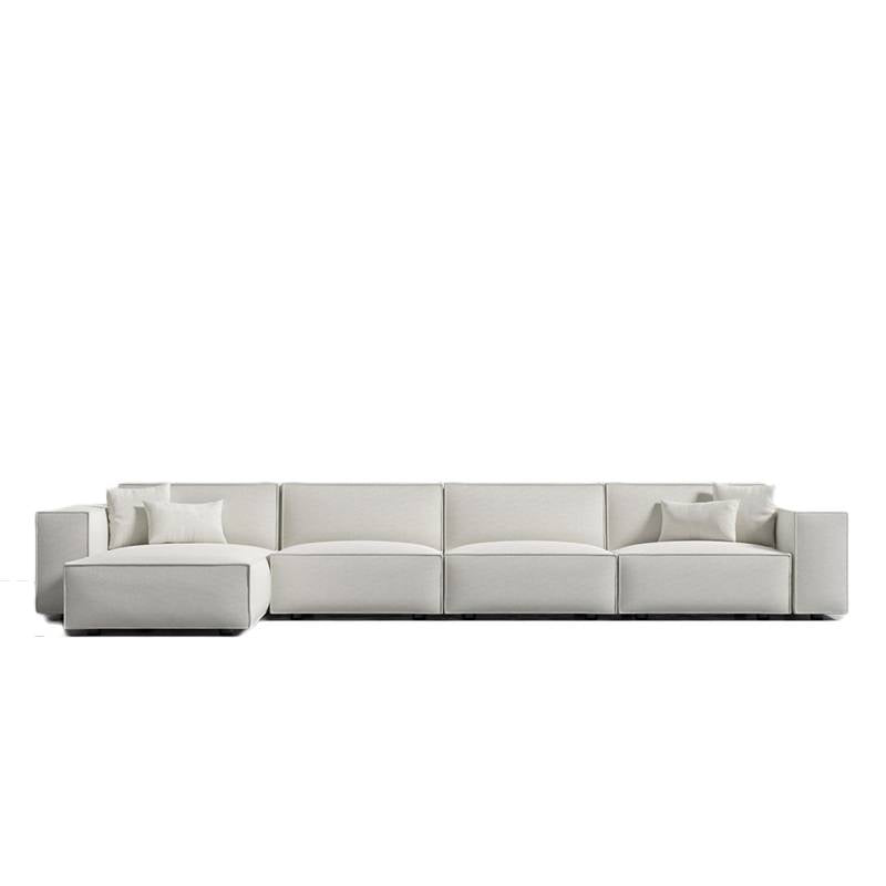 Front Facing View of The Porter Extended Left Hand Sectional in Alesund Fabric and Color 