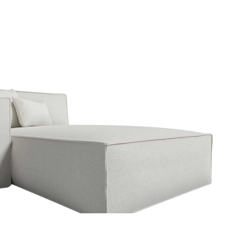 Close Up View of The Porter Left Arm Chaise in Alesund Fabric and Color