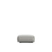 Front Facing View of The Porter Ottoman in Oyster Color and Fabric