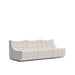 Angled Side View of The Tanner 3 Seater Modular Sofa Sectional With Pearl Fabric