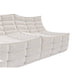 Close Up Angled  View of The Tanner Sofa in Pearl Color
