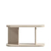 Front Facing View of The Uni End Table With Washed Natural Oak Veneer